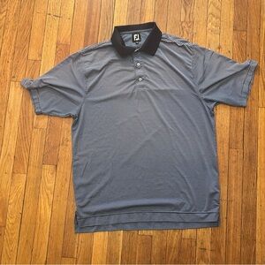 FootJoy Men's Navy and Black Polo Shirt